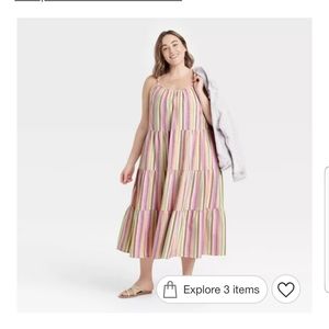 Universal Thread striped tiered maxi dress